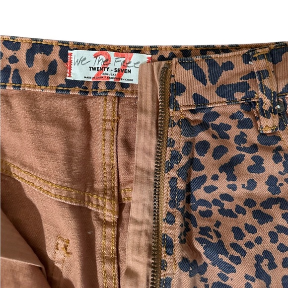 WE THE FREE Animal Print Denim Mini Skirt - Picture 3 of 8
